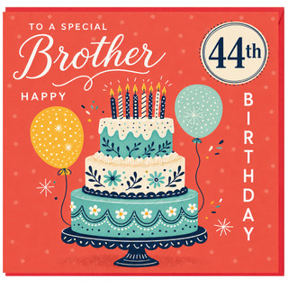 44th Birthday Card for Brother