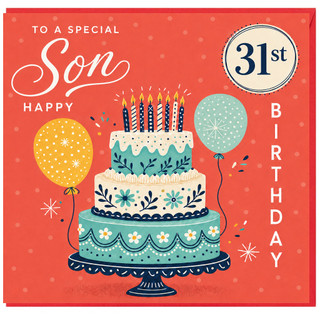 31st Birthday Card for Son