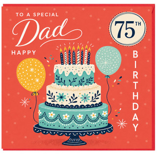Dad 75th Birthday Card