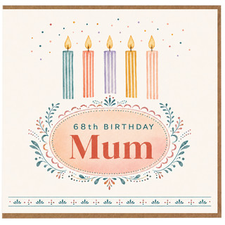 68th Birthday Card for Mum