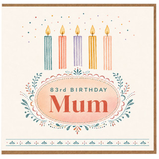 83rd Birthday Card for Mum