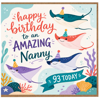 Nanny 93rd Birthday Card, Happy Birthday to an Amazing Nanny