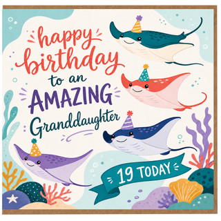 19th Birthday Card for Granddaughter - Happy Birthday to an Amazing Granddaughter 19 Today