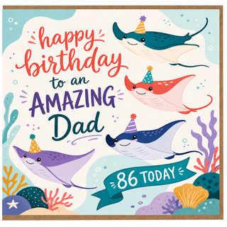 86th Birthday Card for Dad