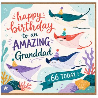 Granddad 66th Birthday Card, Happy Birthday to an Amazing Grandad Card