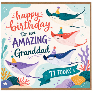 71st Birthday Card for Granddad, Happy Birthday to an Amazing Granddad