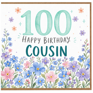 100th Birthday Cousin Card