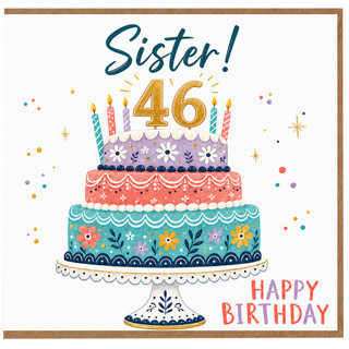 Sister 46th Birthday Card