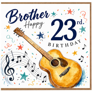Brother 23rd Birthday Card