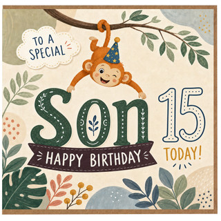 Son 15th Birthday Card, Happy Birthday to a Special Son 15 Today