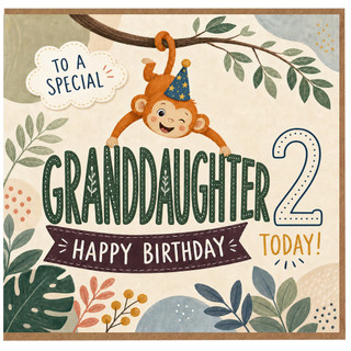 Granddaughter 2nd Birthday Card, Happy Birthday to a Special Granddaughter