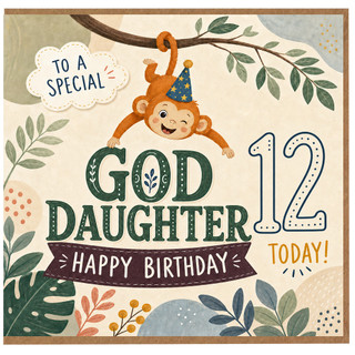 Goddaughter 12th Birthday Card, Happy Birthday To a Special God Daughter 12 Today