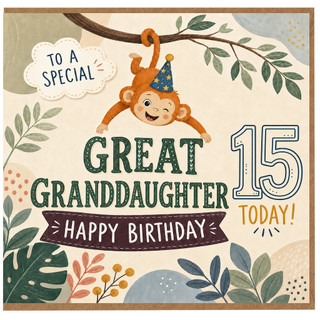 Great Granddaughter 15th Birthday Card, Happy Birthday Today