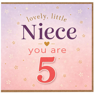 5th Birthday Card for Niece