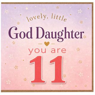11th Birthday Card for God Daughter, Lovely Little God Daughter You Are 11