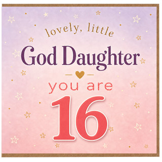 God Daughter 16th Birthday Card