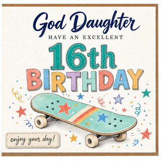 God Daughter 16th Birthday Card