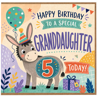 5th Birthday Card for Granddaughter, Happy Birthday to a Special Granddaughter Today