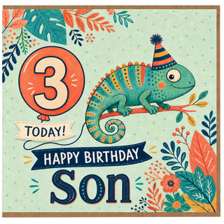 Son 3rd Birthday Card