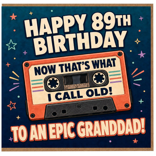 89th Birthday Card for Granddad, Happy 89th Birthday to an Epic Granddad Card