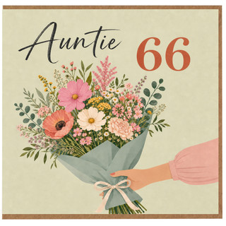 Auntie 66th Birthday Card