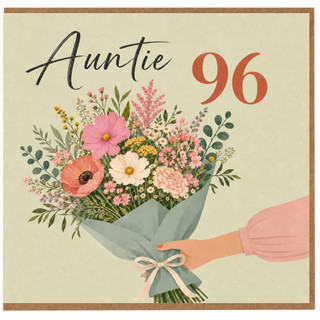 Auntie 96th Birthday Card