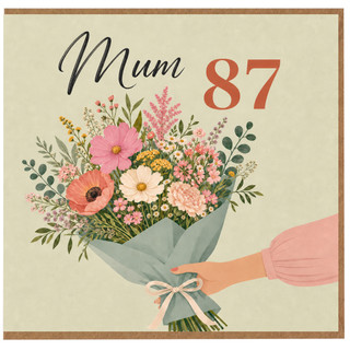 Mum 87th Birthday Card