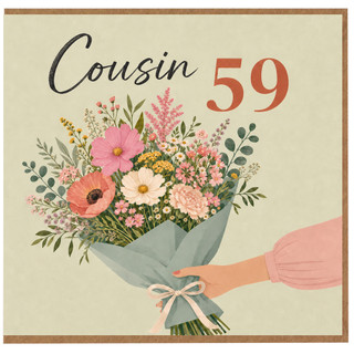 Cousin 59th Birthday Card