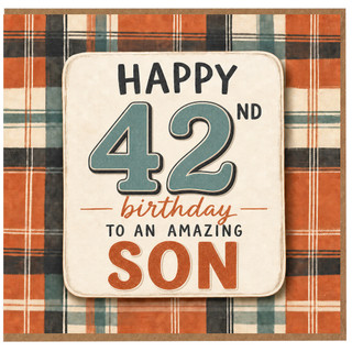 42nd Birthday Card for Son