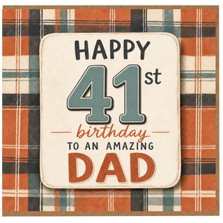 41st Birthday Card for Dad, Happy 41st Birthday to an Amazing Dad