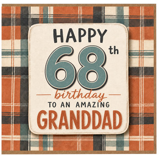 68th Birthday Card for Granddad