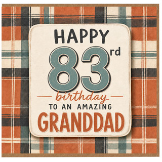 83rd Birthday Card for Granddad