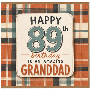 89th Birthday Card for Granddad, Happy Birthday to an Amazing Granddad Card