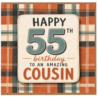 55th Birthday Card for Cousin