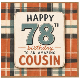 78th Birthday Cousin Card