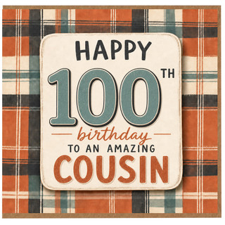 100th Birthday Card for Cousin