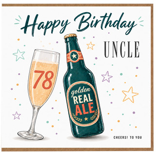 78th Birthday Card for Uncle