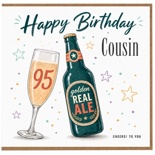 Cousin 95th Birthday Card