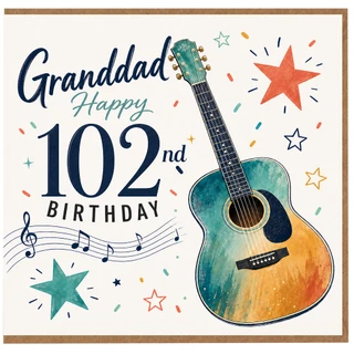 Granddad 102nd Birthday Card