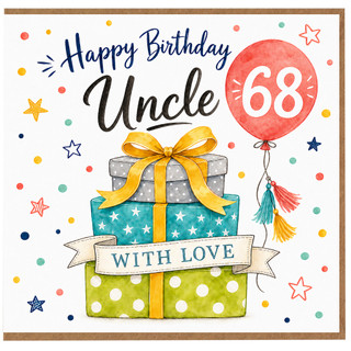 68th Birthday Card for Uncle