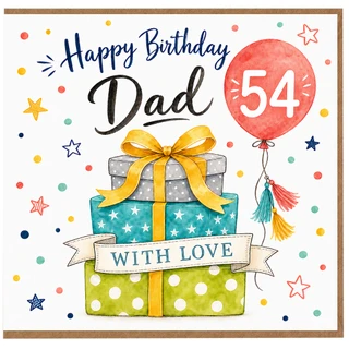 Dad 54th Birthday Card