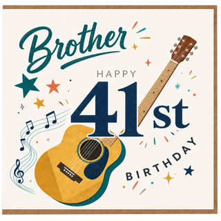 Brother 41st Birthday Card