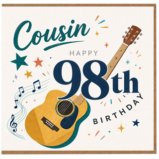 Cousin 98th Birthday Card