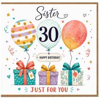 Sister 30th Birthday Card