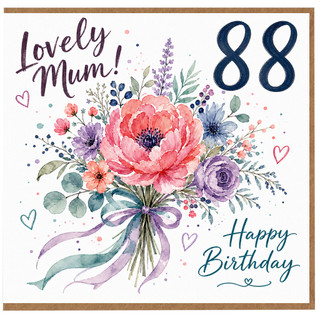 Lovely Mum 88th Birthday Card