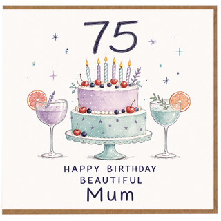 75th Birthday Card for Mum