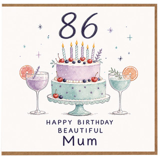 86th Birthday Card for Mum - Happy Birthday Beautiful Mum