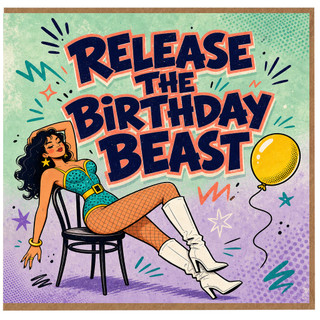 Birthday Card, Release the Birthday Beast Birthday Card