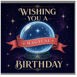 Birthday Card, Wishing You A Magical Birthday Card