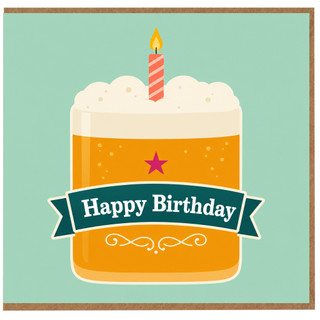 Birthday Card, Happy Birthday Cake Card, Cute Celebration Card